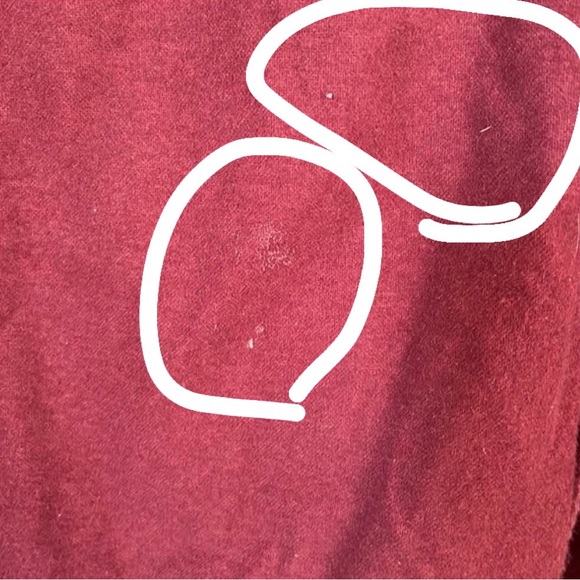 American Eagle outfitters burgundy red collared button up button down shirt sz S - Picture 8 of 17